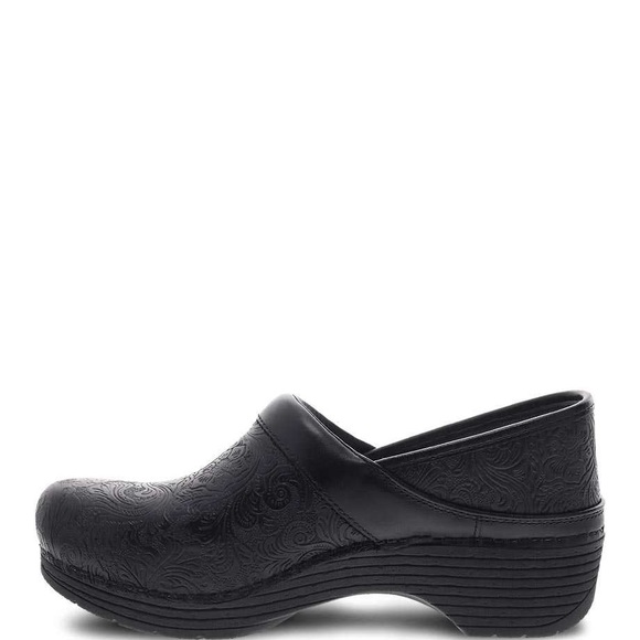 Dansko Shoes New Dansko Lt Pro Nursing Clog Black Floral Tooled See